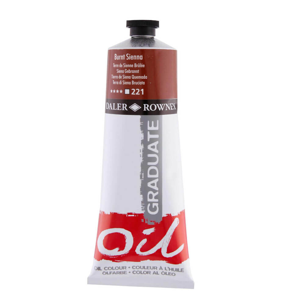 Daler Rowney Graduate Yağlı Boya 200 ml Burnt Sienna 221