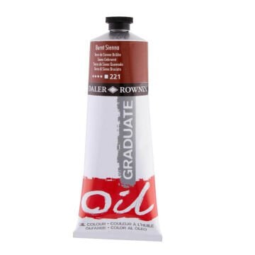 Daler Rowney Graduate Yağlı Boya 200 ml Burnt Sienna 221