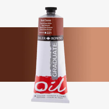Daler Rowney Graduate Yağlı Boya 200 ml Burnt Sienna 221