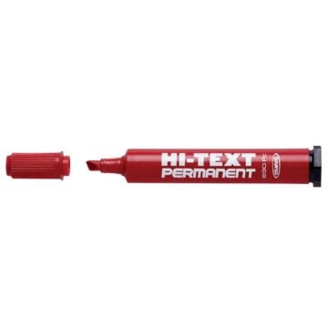 Hi-Text 830PC Yan Kesik Uç Permanent Marker 2-5 mm Kırmızı