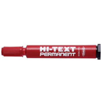 Hi-Text 830PC Yan Kesik Uç Permanent Marker 2-5 mm Kırmızı