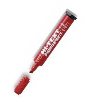 Hı-Text Permanent Kesik Uçlu Marker 830PC Kırmızı