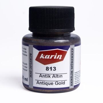 Karin Akrilik Mürekkep 45ml 813 Antik Gold