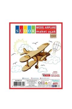 Südor Wood Ahşap Kendin Yap Maket Uçak 150 X 140 X 70 mm