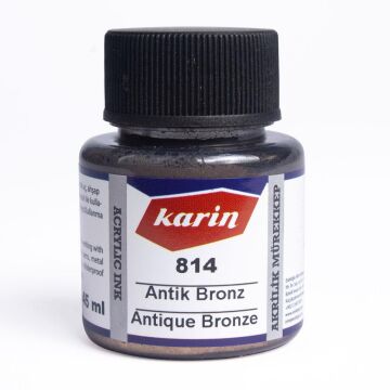 Karin Akrilik Mürekkep 45ml 814 Antik Bronze