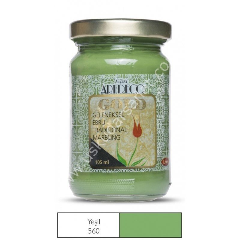 Artdeco Geleneksel Ebru Boyası 105ml Yeşil 560