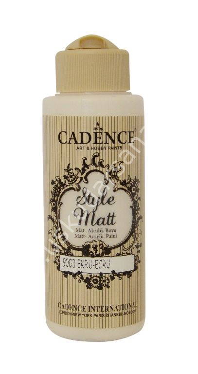 Cadence Style Matt Akrilik Boya 120ml 9003 Ekru Ecru