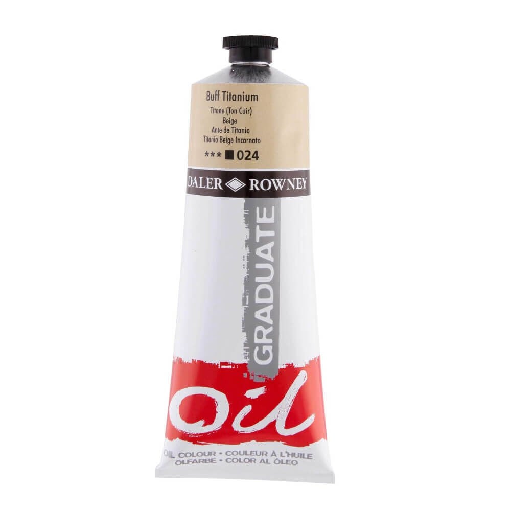 Daler Rowney Graduate Yağlı Boya 200 ml Buff Titanium 024