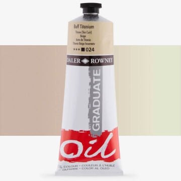 Daler Rowney Graduate Yağlı Boya 200 ml Buff Titanium 024