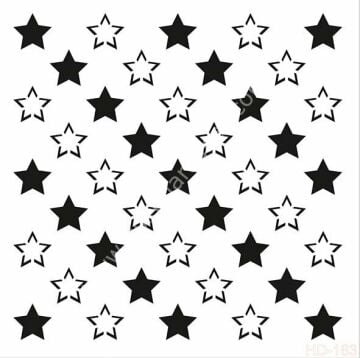 Cadence Home Decor Mobilya - Duvar Stencil 45x45cm HD-163