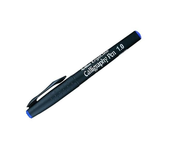 Artline Ergoline Kaligrafi Kalemi Düz Uç 1 mm Mavi Erg-241
