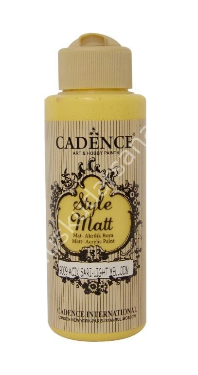 Cadence Style Matt Akrilik Boya 120 ml Açık Sarı 9009