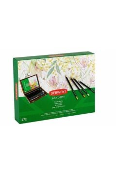 Derwent Academy 27'li Kuruboya Set Ahşap Kutu