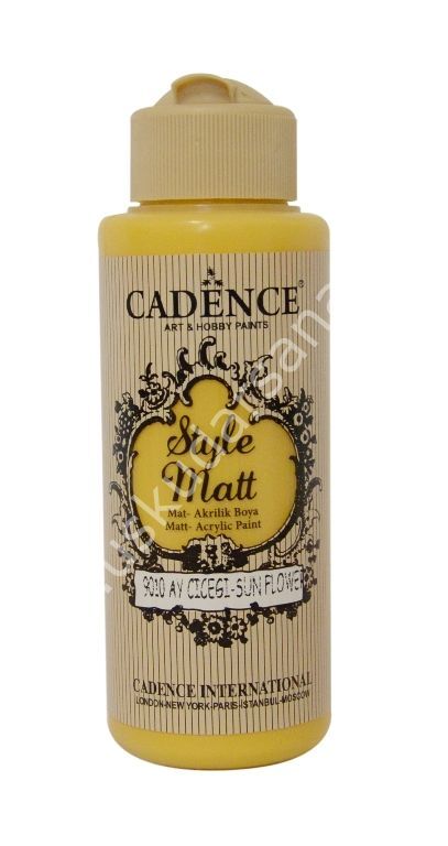 Cadence Style Matt Akrilik Boya 120ml 9010 Ay çiçeği sun flower