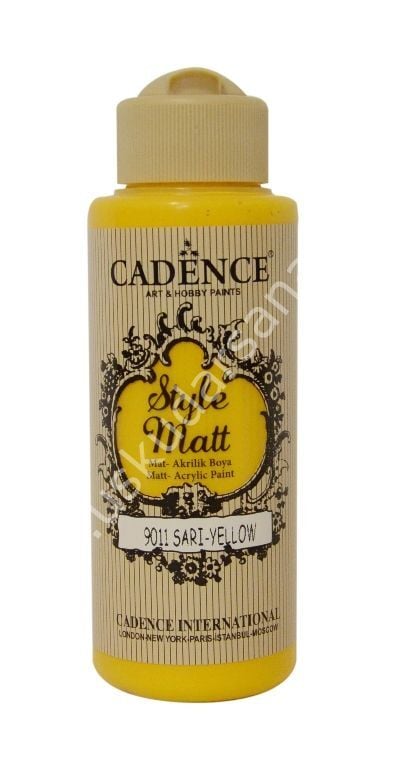 Cadence Style Matt Akrilik Boya 120 ml Sarı 9011