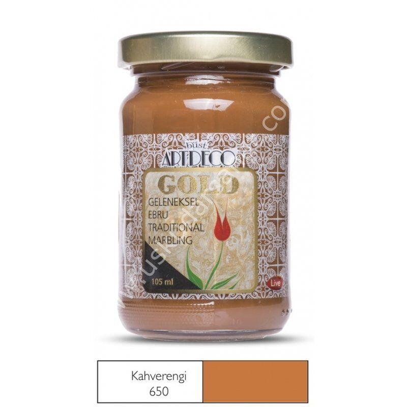 Artdeco Geleneksel Ebru Boyası 105ml Kahve 650