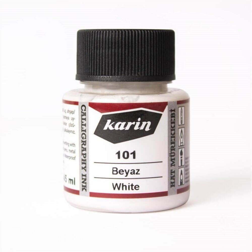 Karin Hat Mürekkebi 45 ml 101 Beyaz
