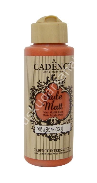 Cadence Style Matt Akrilik Boya 120ml 9015 Mercan Coral