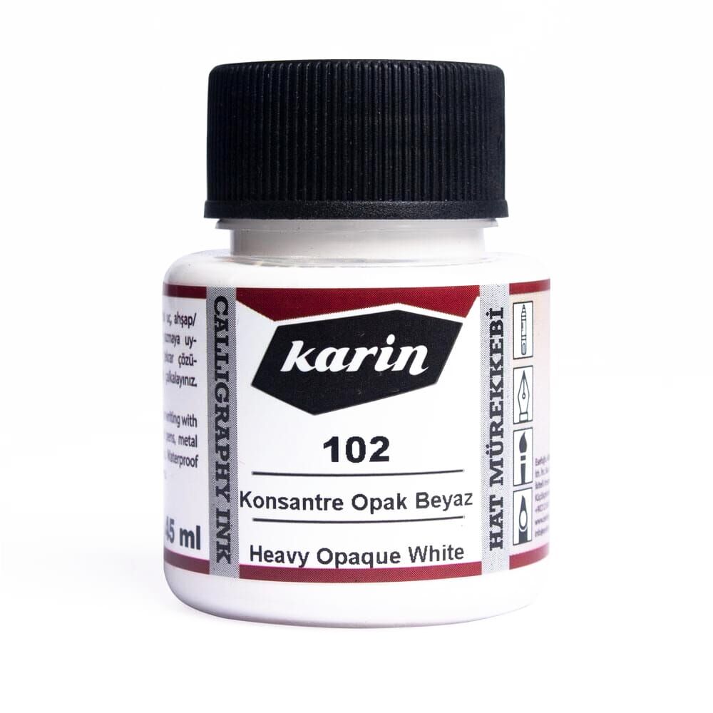 Karin Hat Mürekkebi 45 ml 102 Opak Beyaz