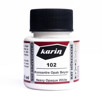 Karin Hat Mürekkebi 45 ml 102 Opak Beyaz