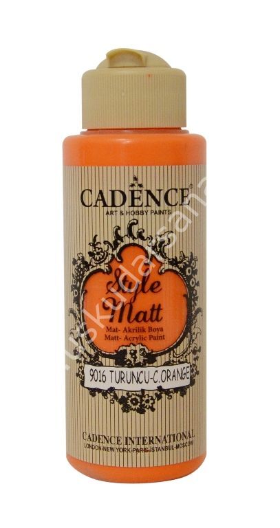 Cadence Style Matt Akrilik Boya 120 ml Turuncu 9016