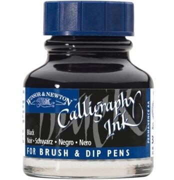 Winsor & Newton Kaligrafi Mürekkebi 30 ml. 030 BLACK