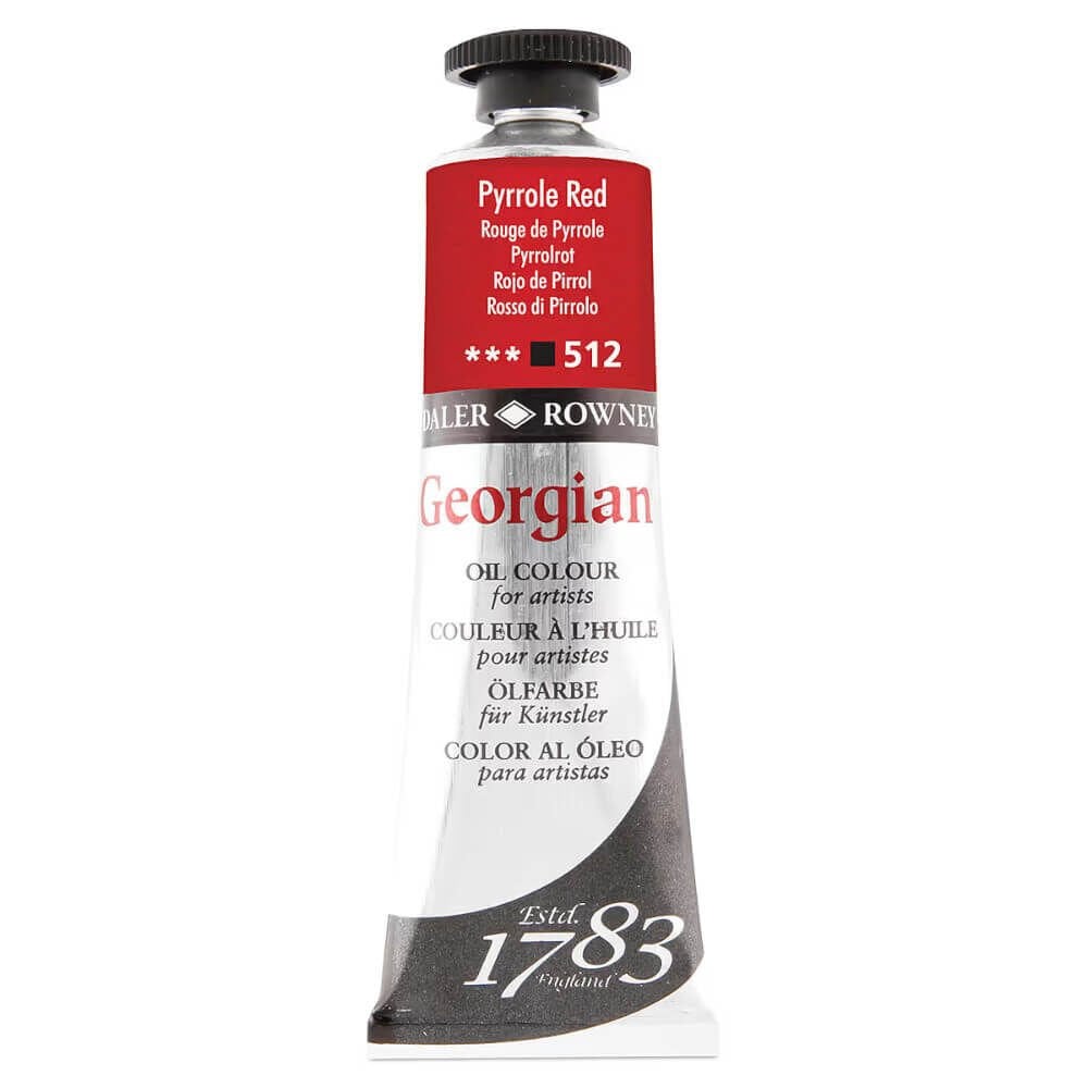 Daler Rowney Georgian Yağlı Boya 38 ml Pyrrole Red (Naphthol Crimson) 512
