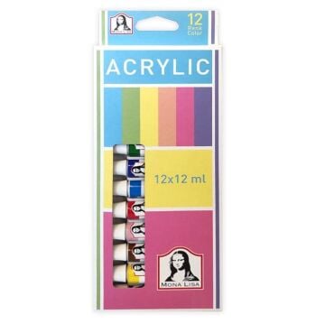 Südor Monalisa Akrilik Boya 12x12ml  set 12 li