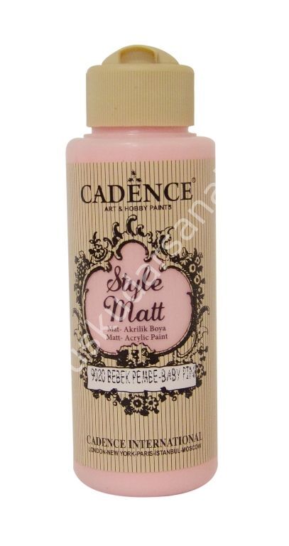 Cadence Style Matt Akrilik Boya 120ml 9020 Bebek pembe Baby pink