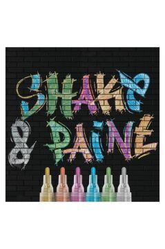 Faber Castell Shake&Paint Akrilik Marker 6 Lı Metalik 285517