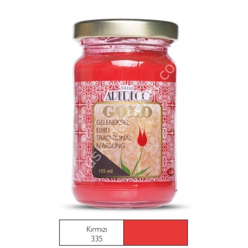 Artdeco Geleneksel Ebru Boyası 105ml Kırmızı 335