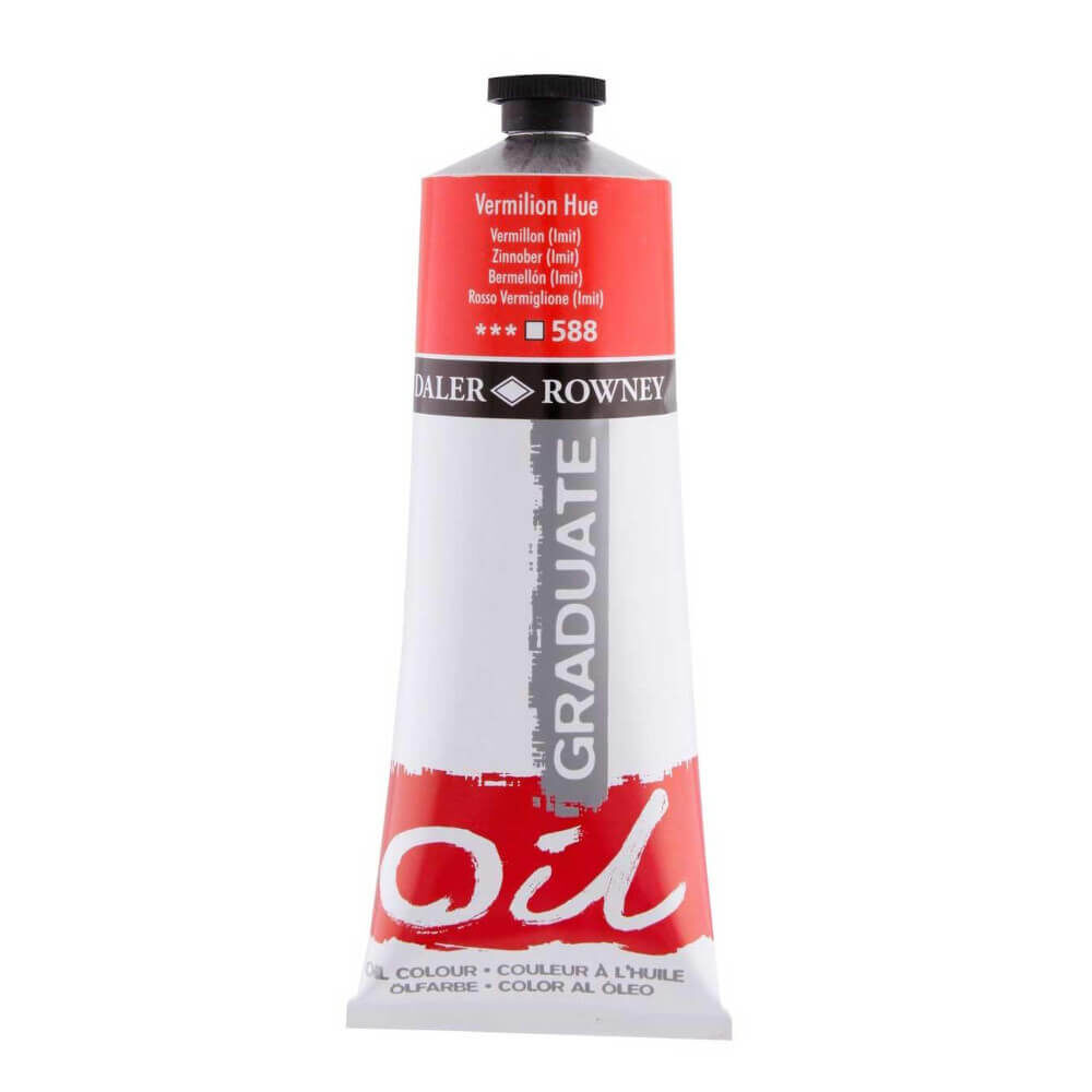 Daler Rowney Graduate Yağlı Boya 200 ml Vermilion Hue 588