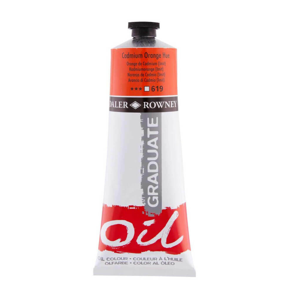 Daler Rowney Graduate Yağlı Boya 200 ml Cadmium Orange Hue 619