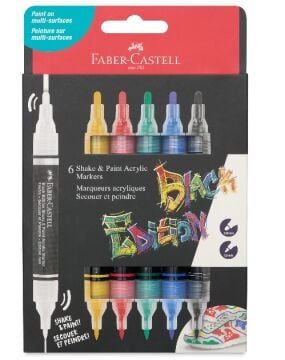 Faber Castell Shake&Paint Akrilik Marker 6 Lı 285507