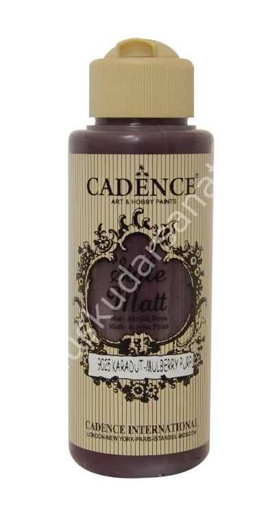 Cadence Style Matt Akrilik Boya 120ml 9025 Karadut Mulberry purple