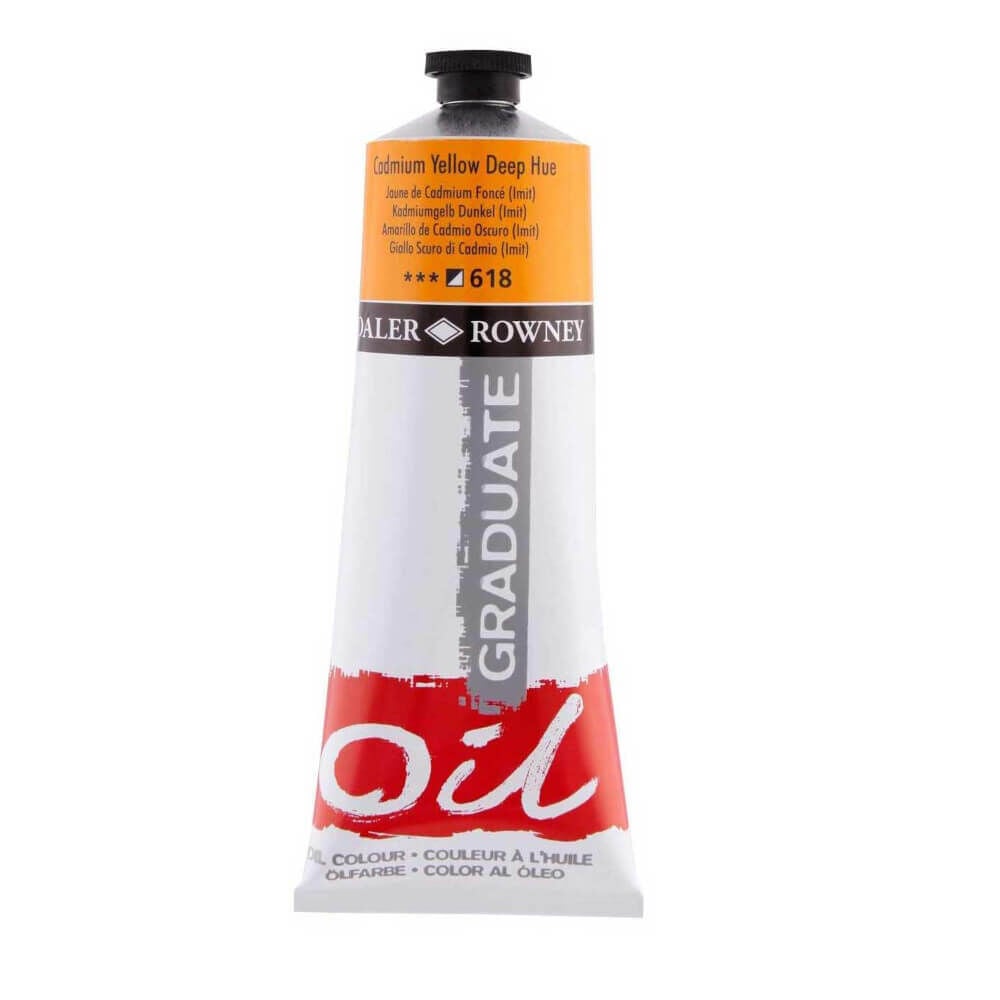 Daler Rowney Graduate Yağlı Boya 200 ml Cadmium Yellow Deep Hue 618