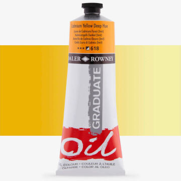 Daler Rowney Graduate Yağlı Boya 200 ml Cadmium Yellow Deep Hue 618
