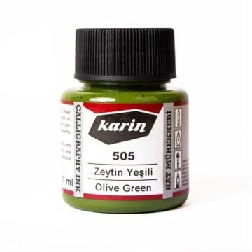 Karin Hat Mürekkebi 45 ml 505 Zeytin Yeşili