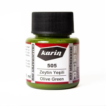 Karin Hat Mürekkebi 45 ml 505 Zeytin Yeşili