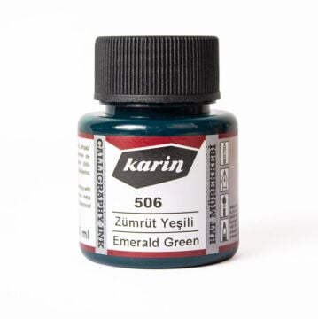 Karin Hat Mürekkebi 45ml Zümrüt Yeşili 506