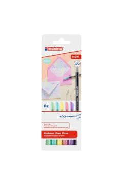 Edding Pastel Renkler 1200 Ince Uçlu Keçeli Kalem 6 Lı Set