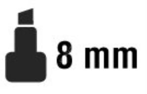 Pebeo 4Artist Yağlı Marker Markör Kalem Yan Kesik 8mm 07 Kırmızı