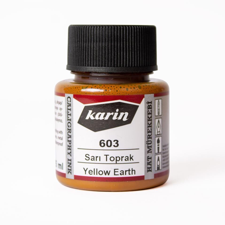 Karin Hat Mürekkebi 45ml Sarı Toprak 603