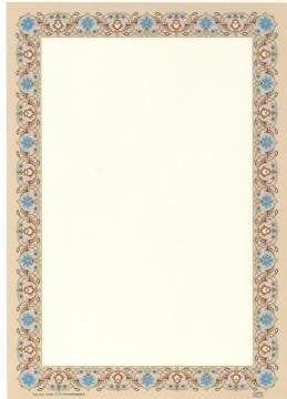 Tezhip Desenli Mat Kuşe A4 5 Adet Set 024