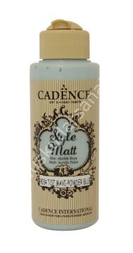 Cadence Style Matt Akrilik Boya 120ml 9034 Toz mavi Powder blue