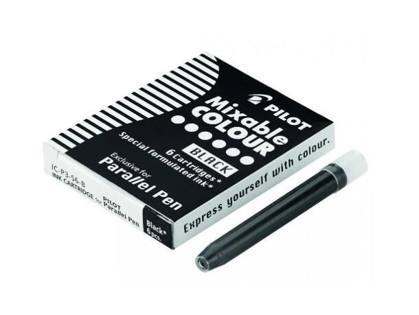 Pilot Parallel Pen Kaligrafi Kalemi Kartuşu- yedeği Siyah 6'lı Set