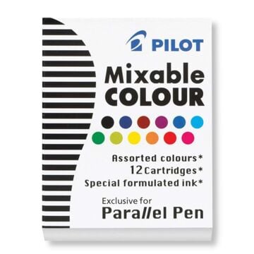 Pilot Parallel Pen Kaligrafi Kalemi Yedek Kartuşu 12'li Karışık Renk