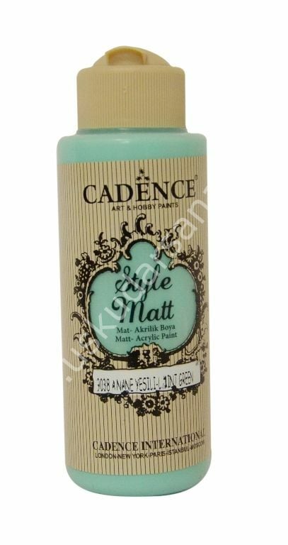 Cadence Style Matt Akrilik Boya 120ml 9038 Açık nane yeşili Light mint green