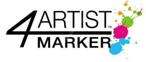 Pebeo 4Artist Yağlı Marker Markör Kalem Yan Kesik 8mm 25 Beyaz