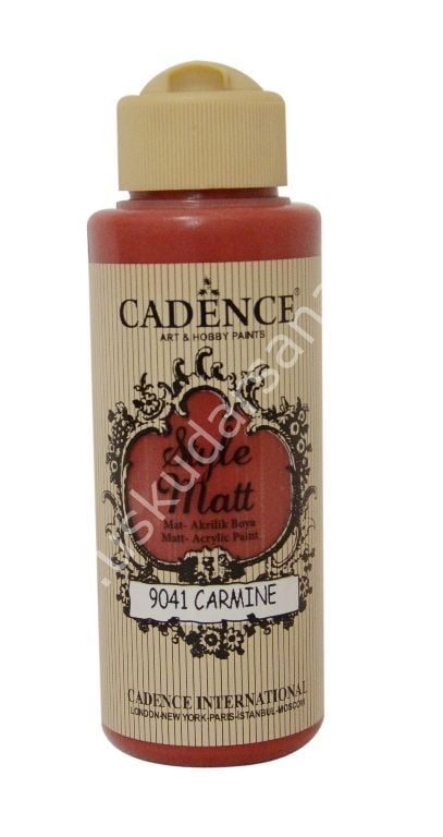 Cadence Style Matt Akrilik Boya 120ml 9041 Carmine Carmine